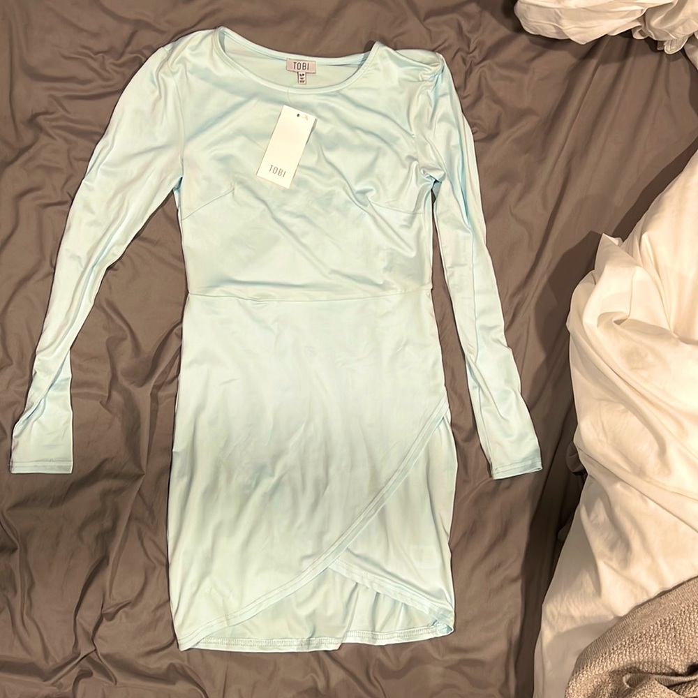 Tobi small bodycon blue dress